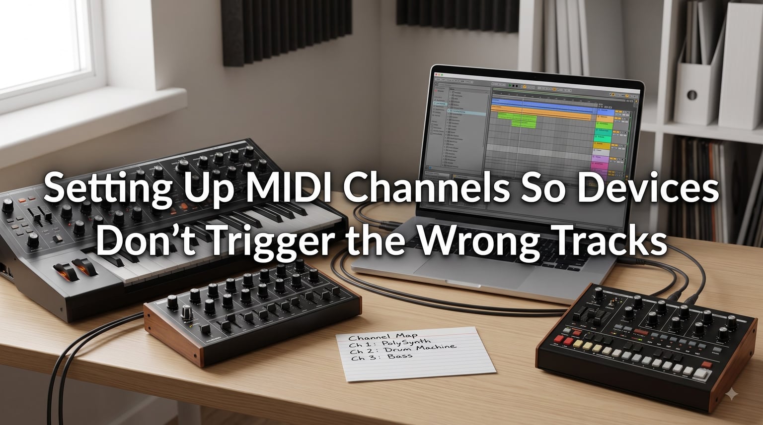 Setting Up MIDI Channels So Devices Don't Trigger the Wrong Tracks