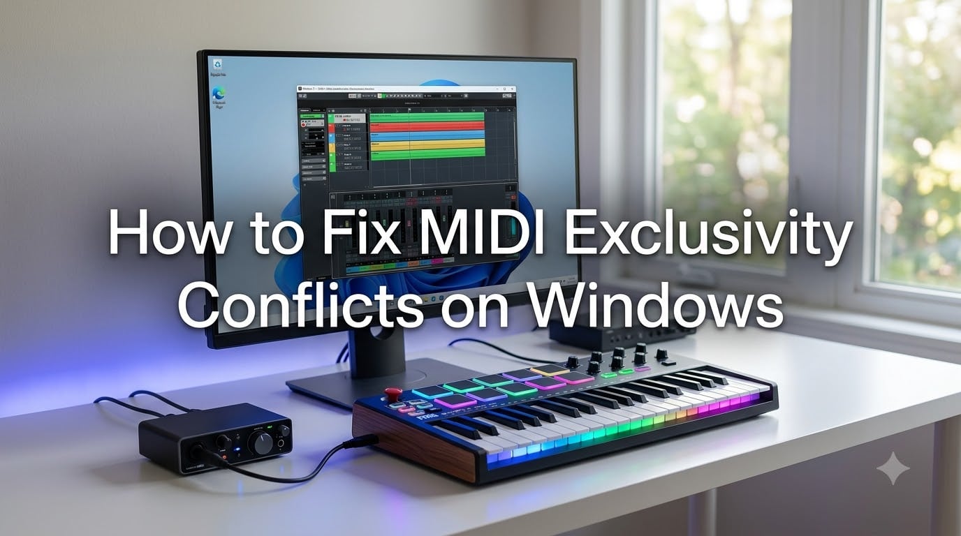 How to Fix MIDI Exclusivity Conflicts on Windows