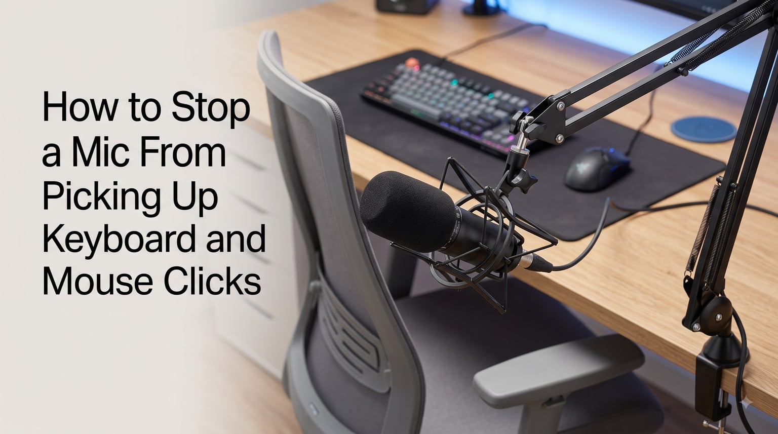 How to Stop a Mic From Picking Up Keyboard and Mouse Clicks
