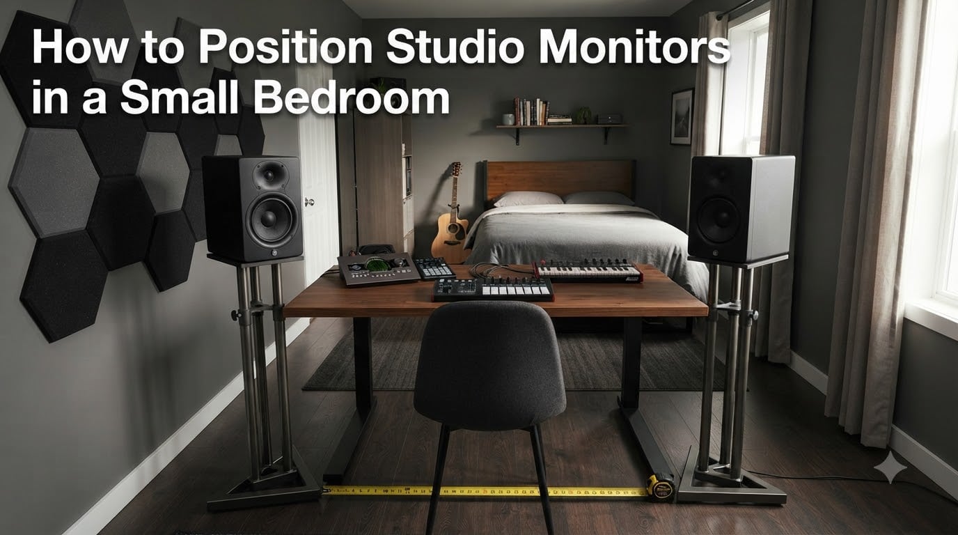 How to Position Studio Monitors in a Small Bedroom