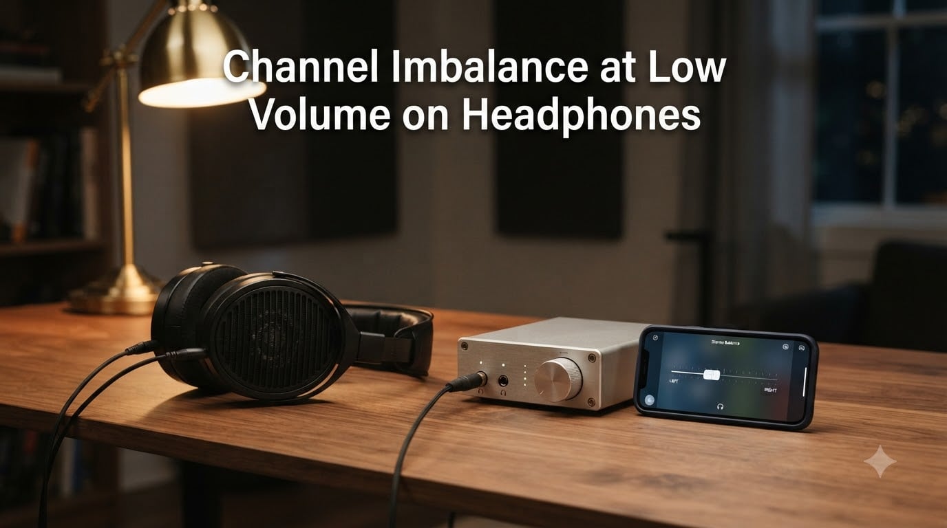 Channel Imbalance at Low Volume on Headphones