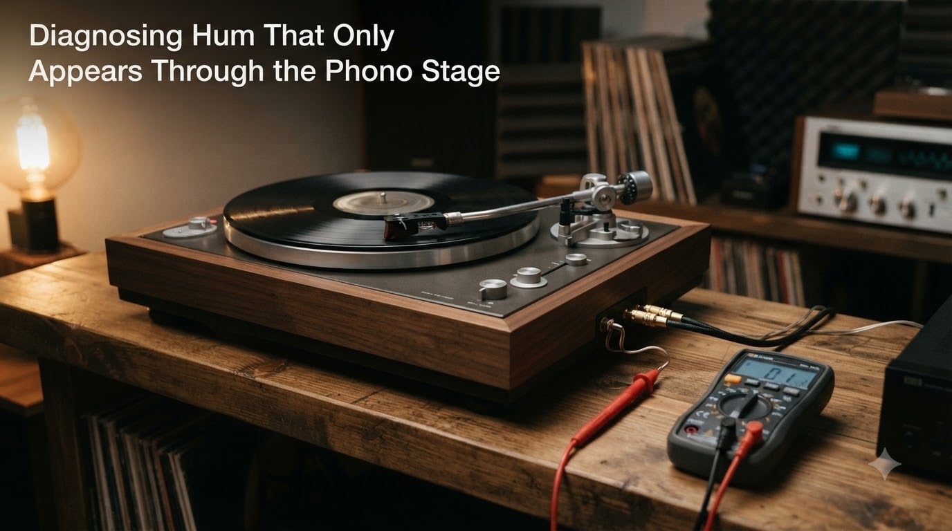 Diagnosing Hum That Only Appears Through the Phono Stage