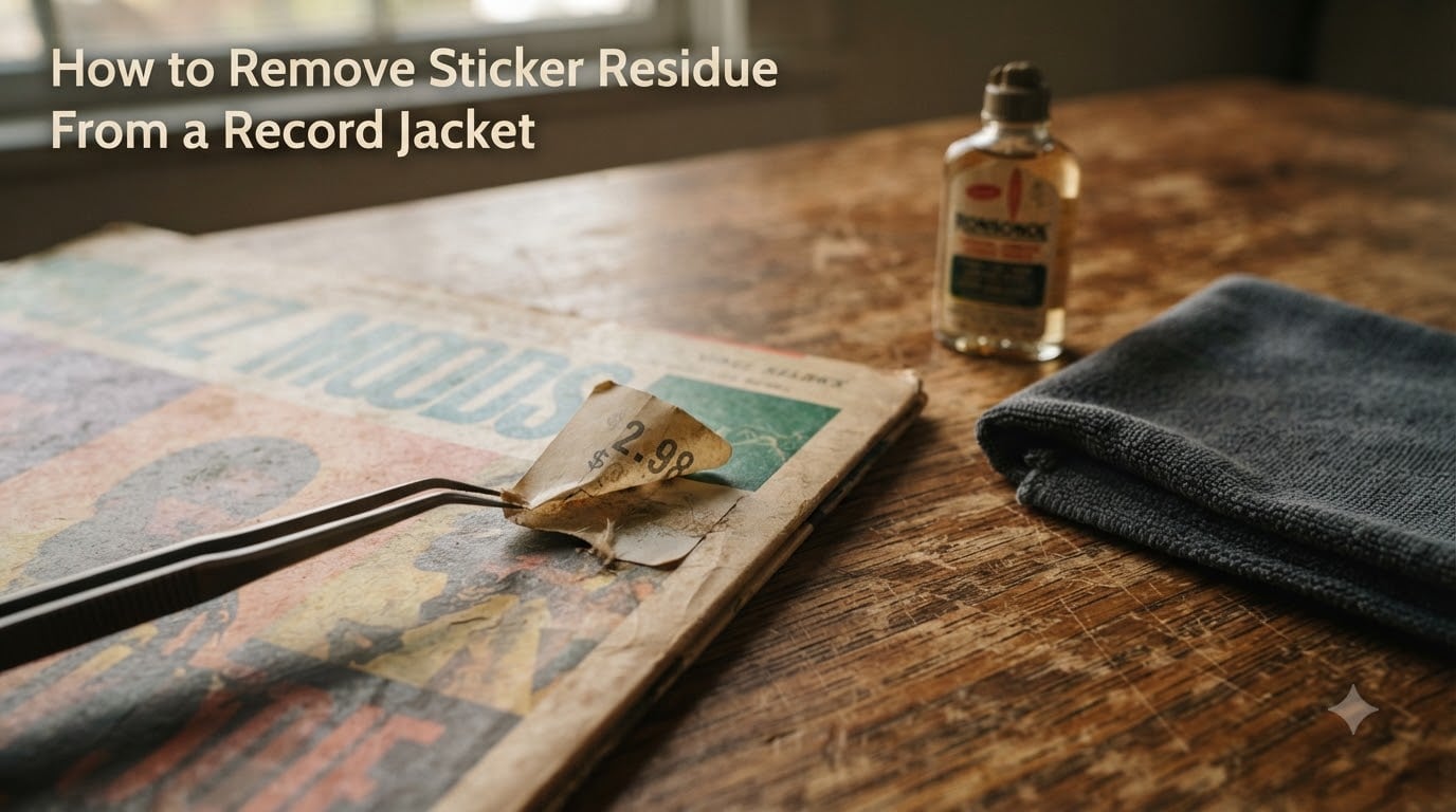 How to Remove Sticker Residue From a Record Jacket