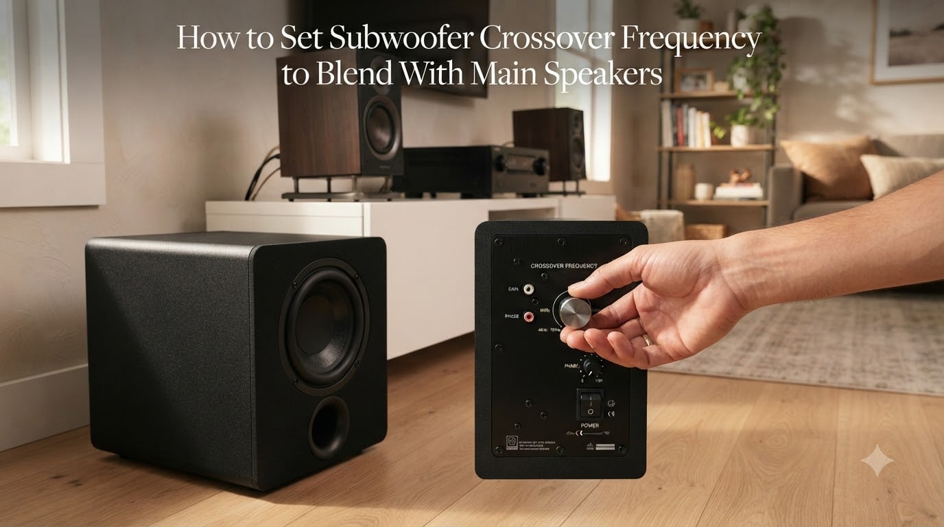 How to Set Subwoofer Crossover Frequency to Blend With Main Speakers
