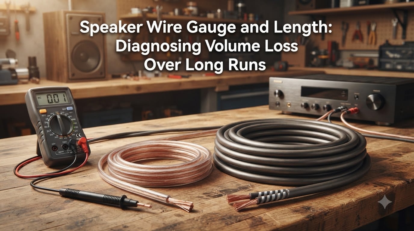 Speaker Wire Gauge and Length: Diagnosing Volume Loss Over Long Runs