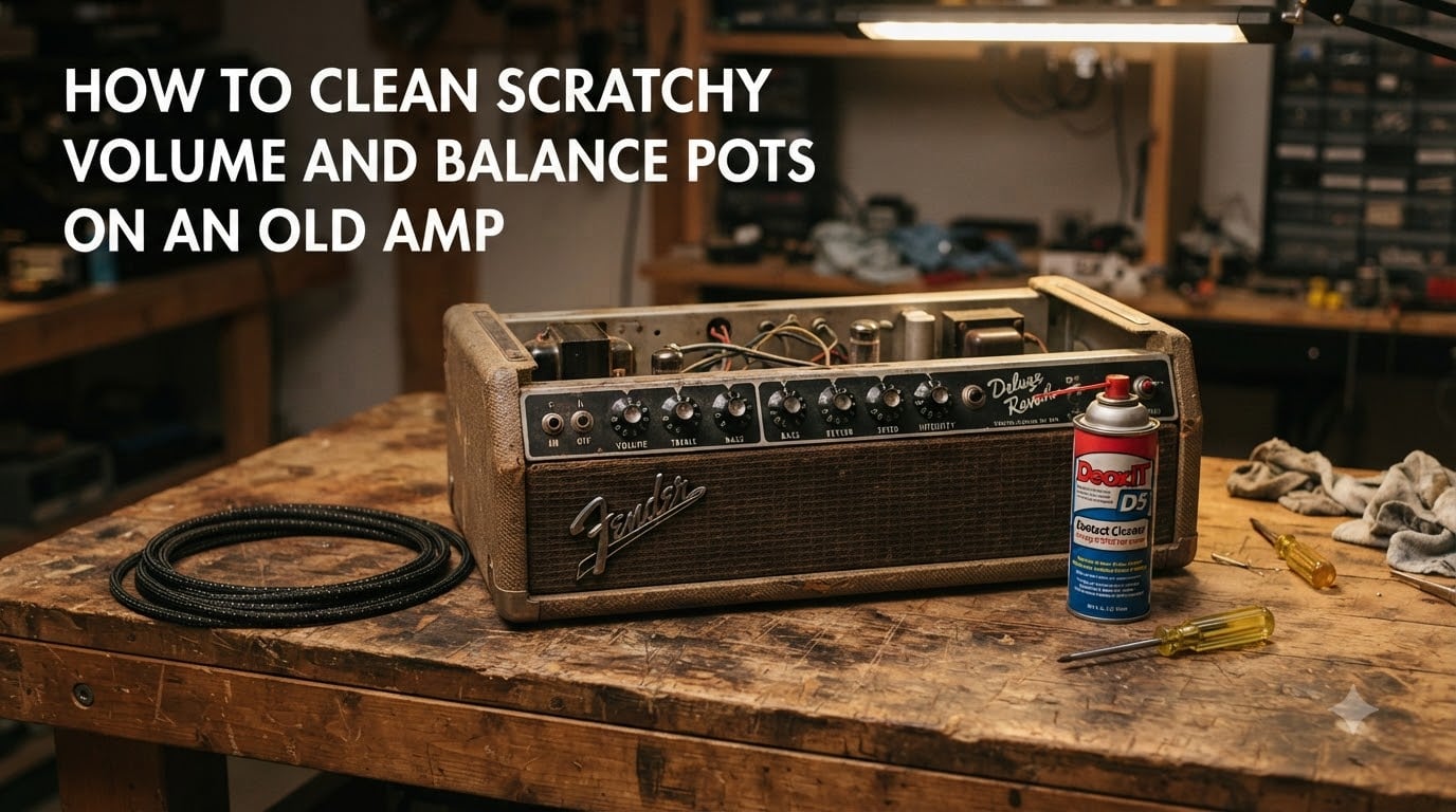 How to Clean Scratchy Volume and Balance Pots on an Old Amp