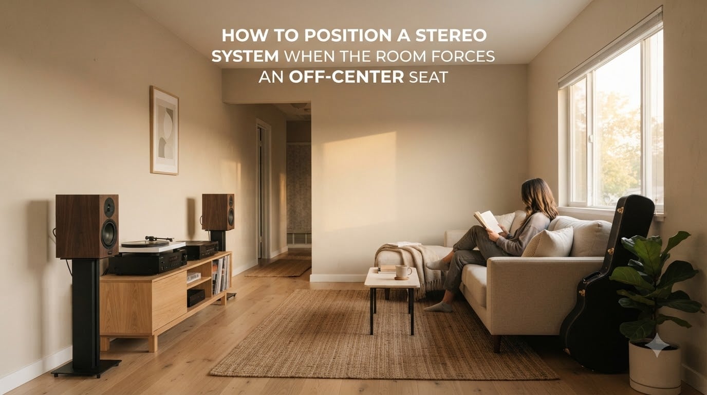 How to Position a Stereo System When the Room Forces an Off-Center Seat