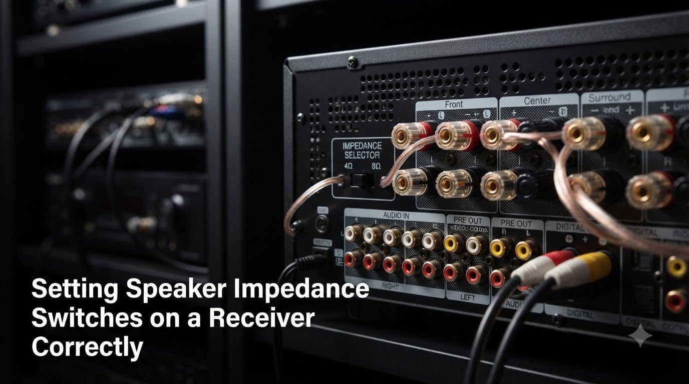 Setting Speaker Impedance Switches on a Receiver Correctly