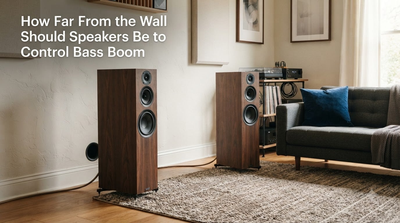 How Far From the Wall Should Speakers Be to Control Bass Boom