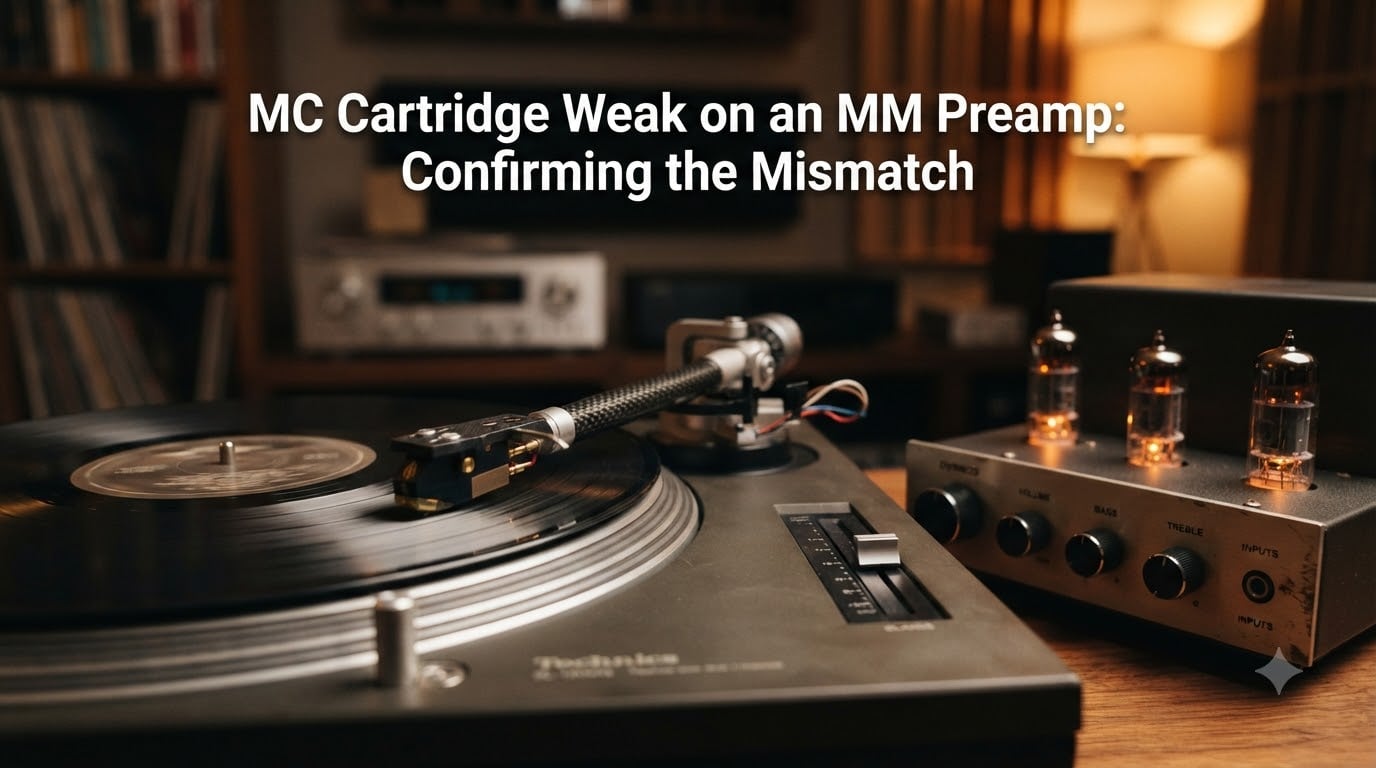 MC Cartridge Weak on an MM Preamp: Confirming the Mismatch