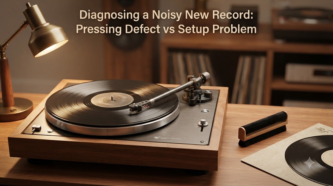 Diagnosing a Noisy New Record: Pressing Defect vs Setup Problem