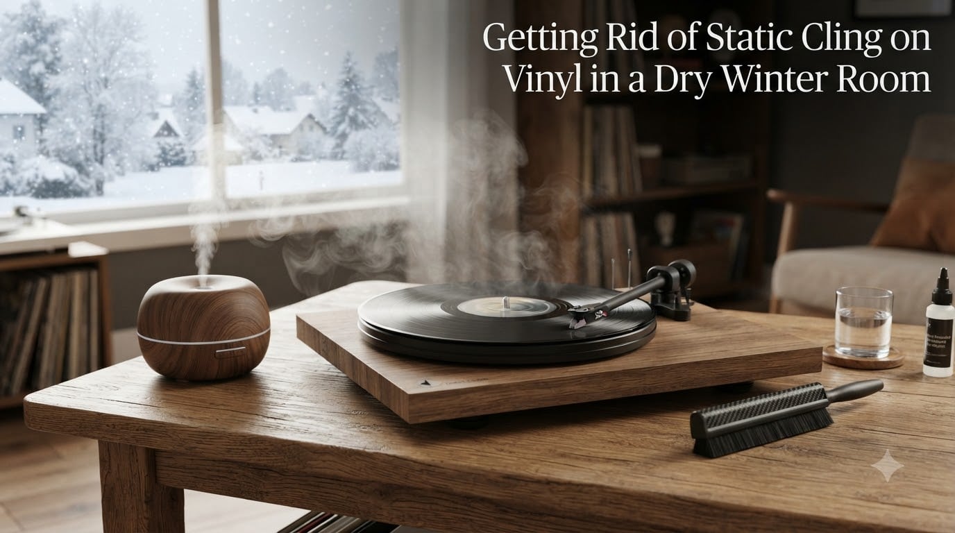 Getting Rid of Static Cling on Vinyl in a Dry Winter Room