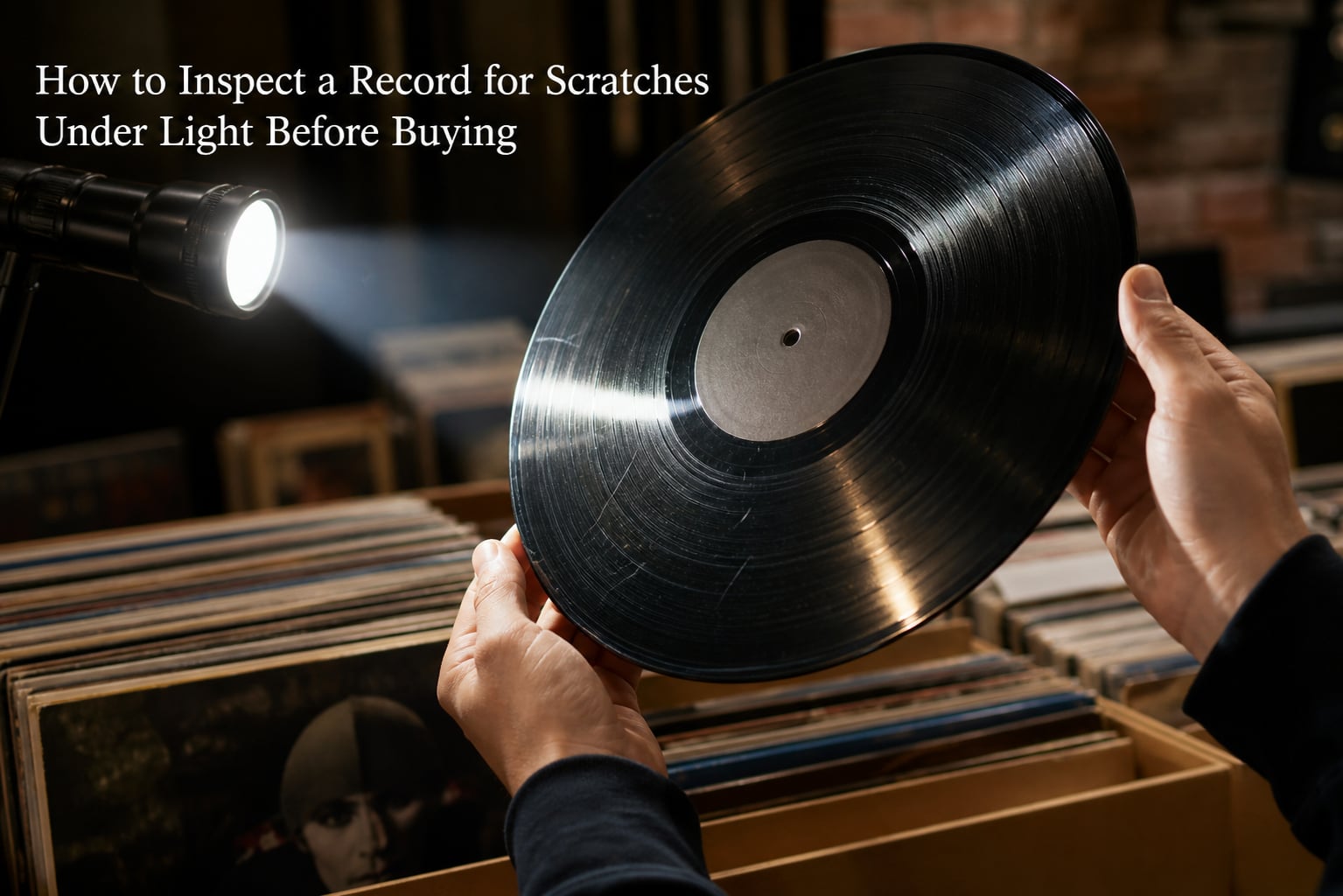 How to Inspect a Record for Scratches Under Light Before Buying