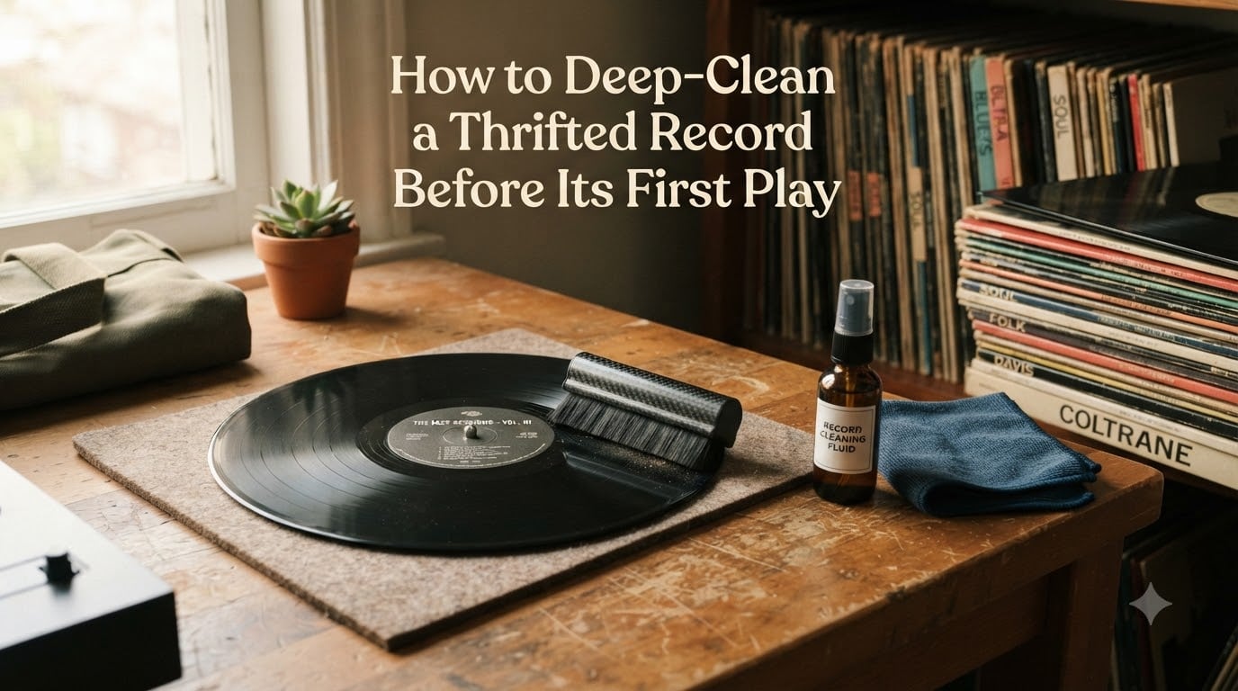 How to Deep-Clean a Thrifted Record Before Its First Play