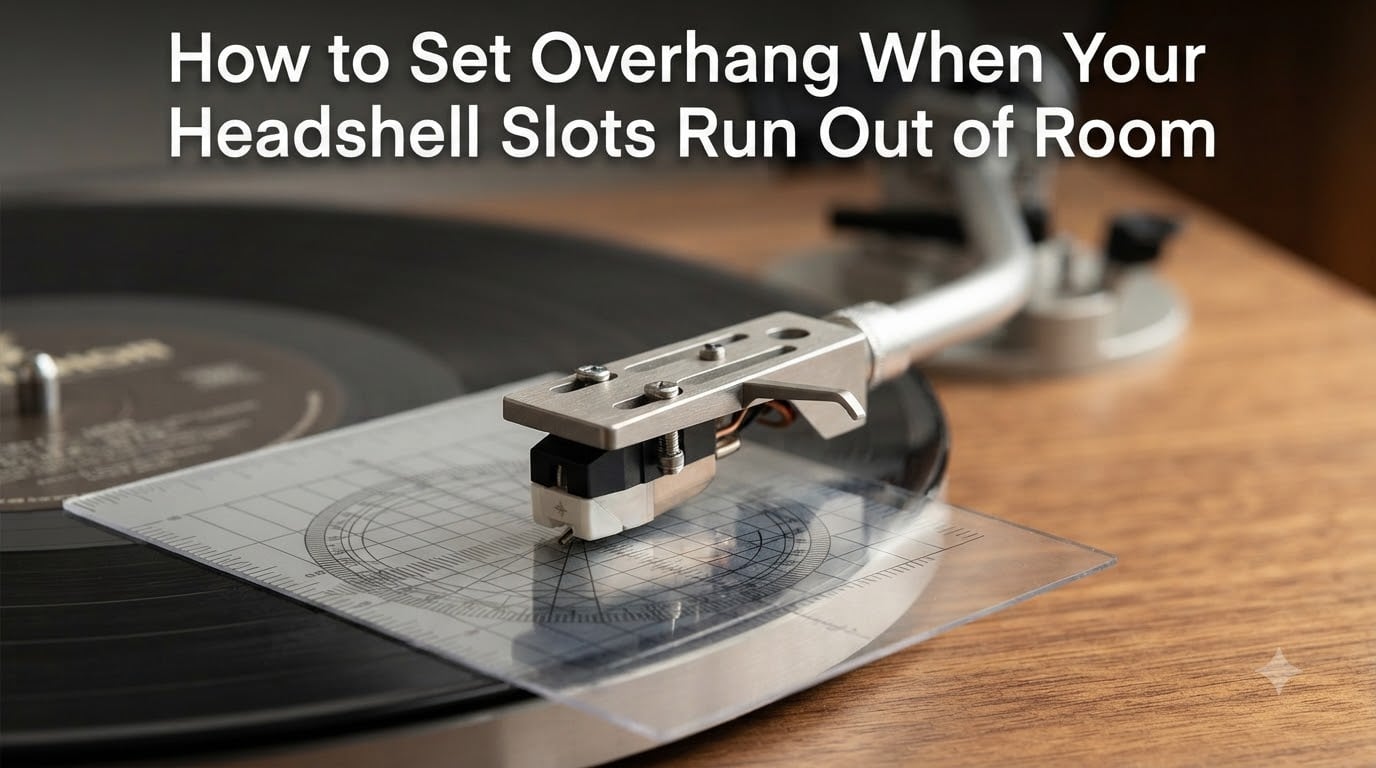 How to Set Overhang When Your Headshell Slots Run Out of Room
