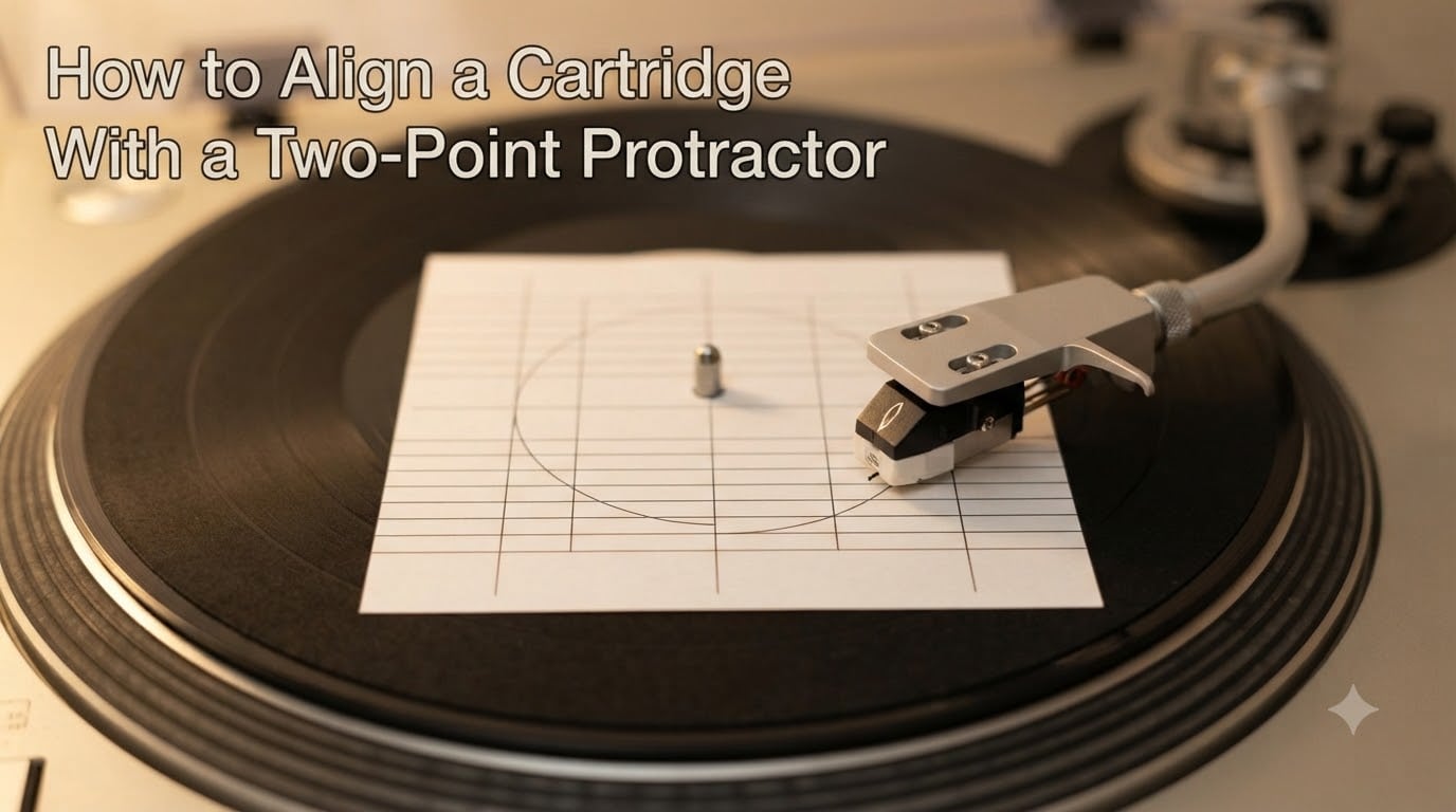 How to Align a Cartridge With a Two-Point Protractor