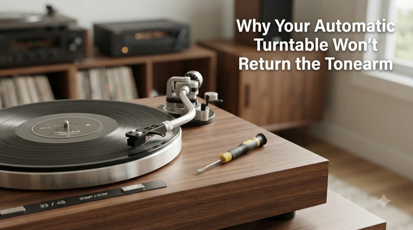 Why Your Automatic Turntable Won't Return the Tonearm