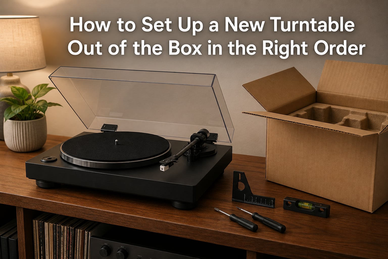 How to Set Up a New Turntable Out of the Box in the Right Order