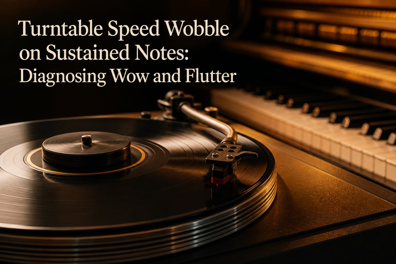 Turntable Speed Wobble on Sustained Notes: Diagnosing Wow and Flutter