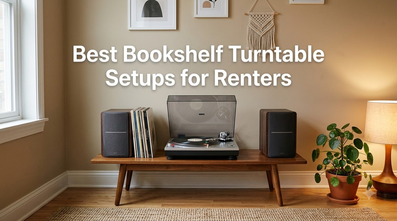 Best Bookshelf Turntable Setups for Renters