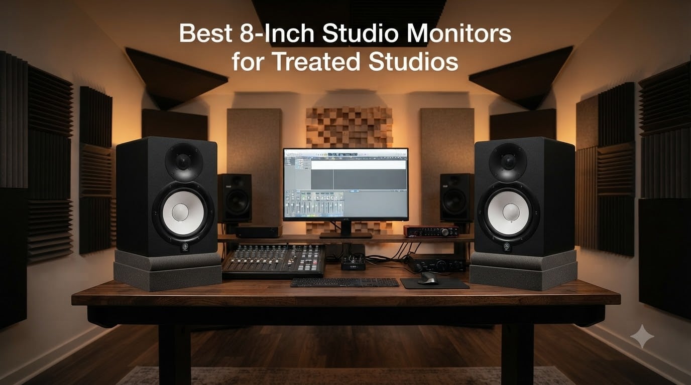 Best 8-Inch Studio Monitors for Treated Studios