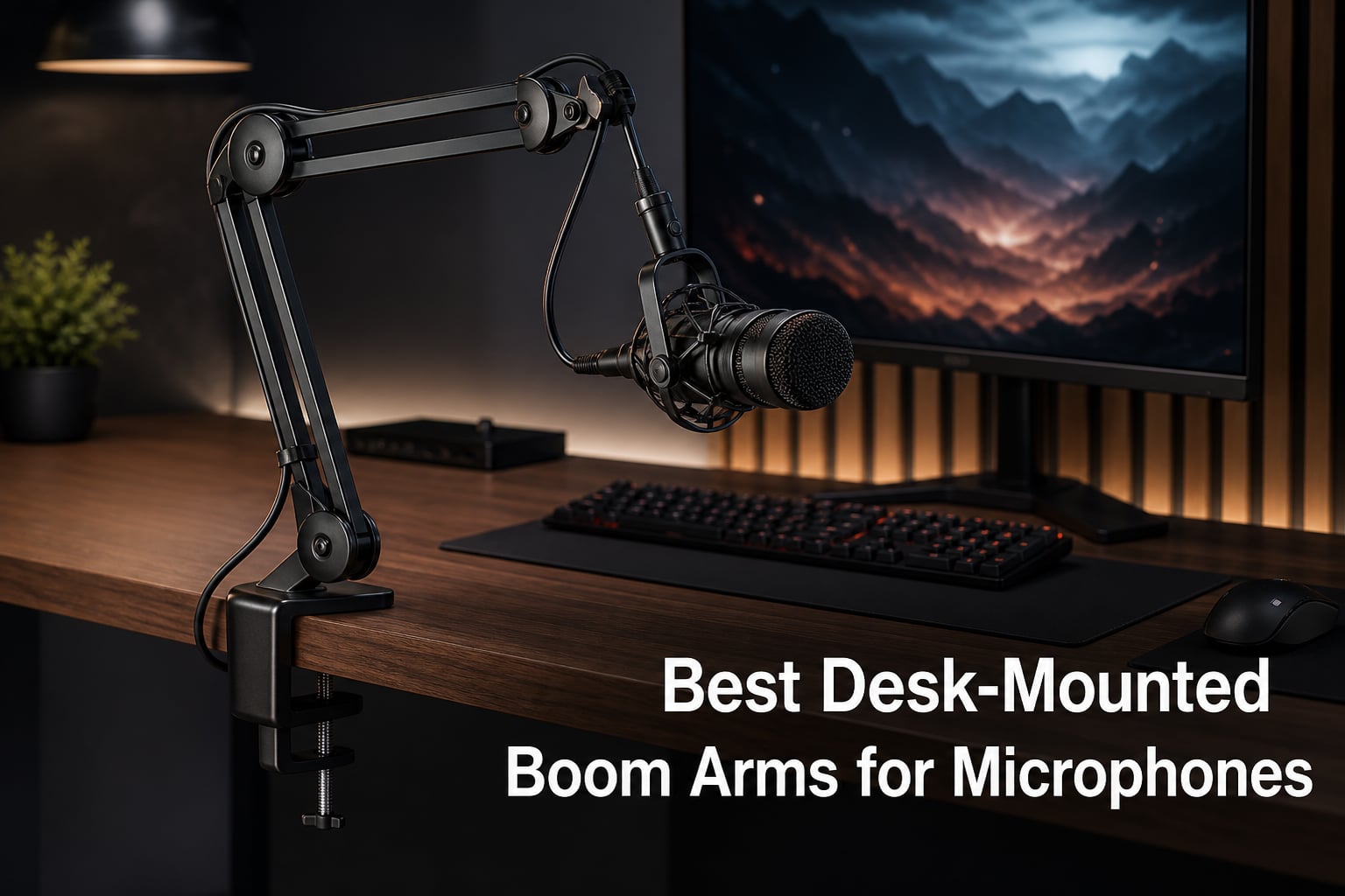 Best Desk-Mounted Boom Arms for Microphones