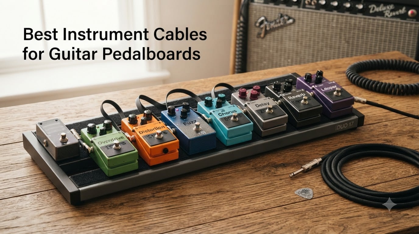 Best Instrument Cables for Guitar Pedalboards