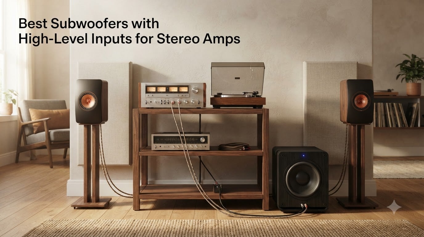 Best Subwoofers with High-Level Inputs for Stereo Amps