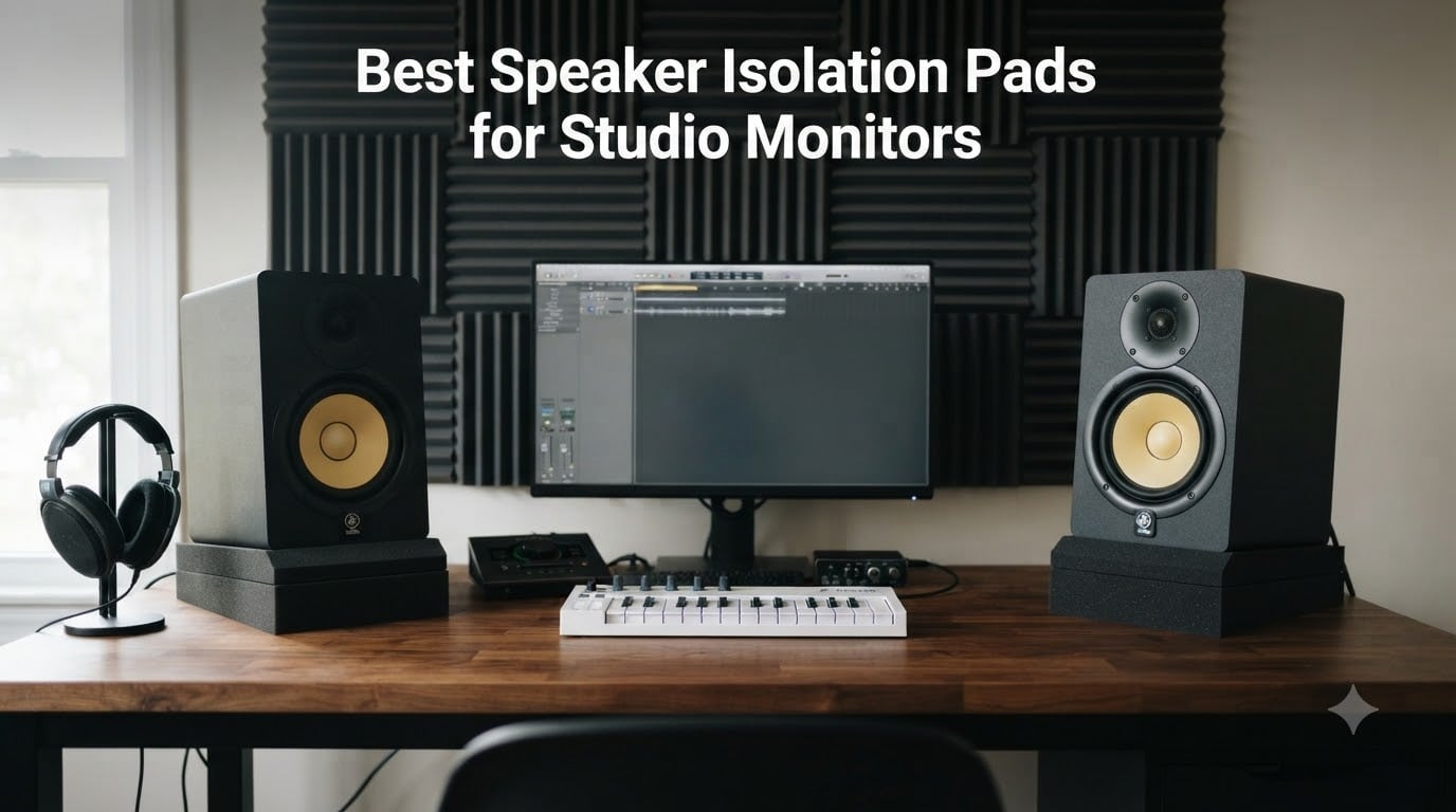 Best Speaker Isolation Pads for Studio Monitors