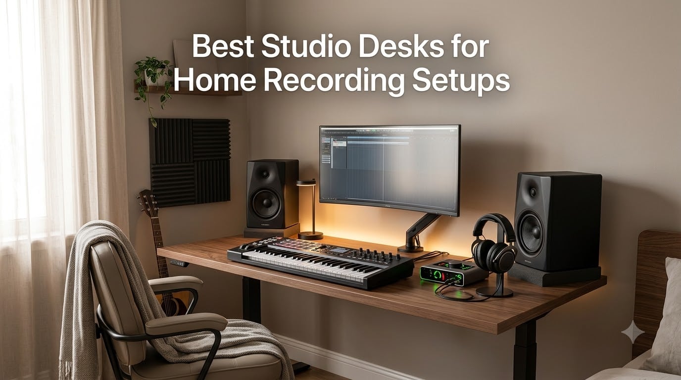 Best Studio Desks for Home Recording Setups
