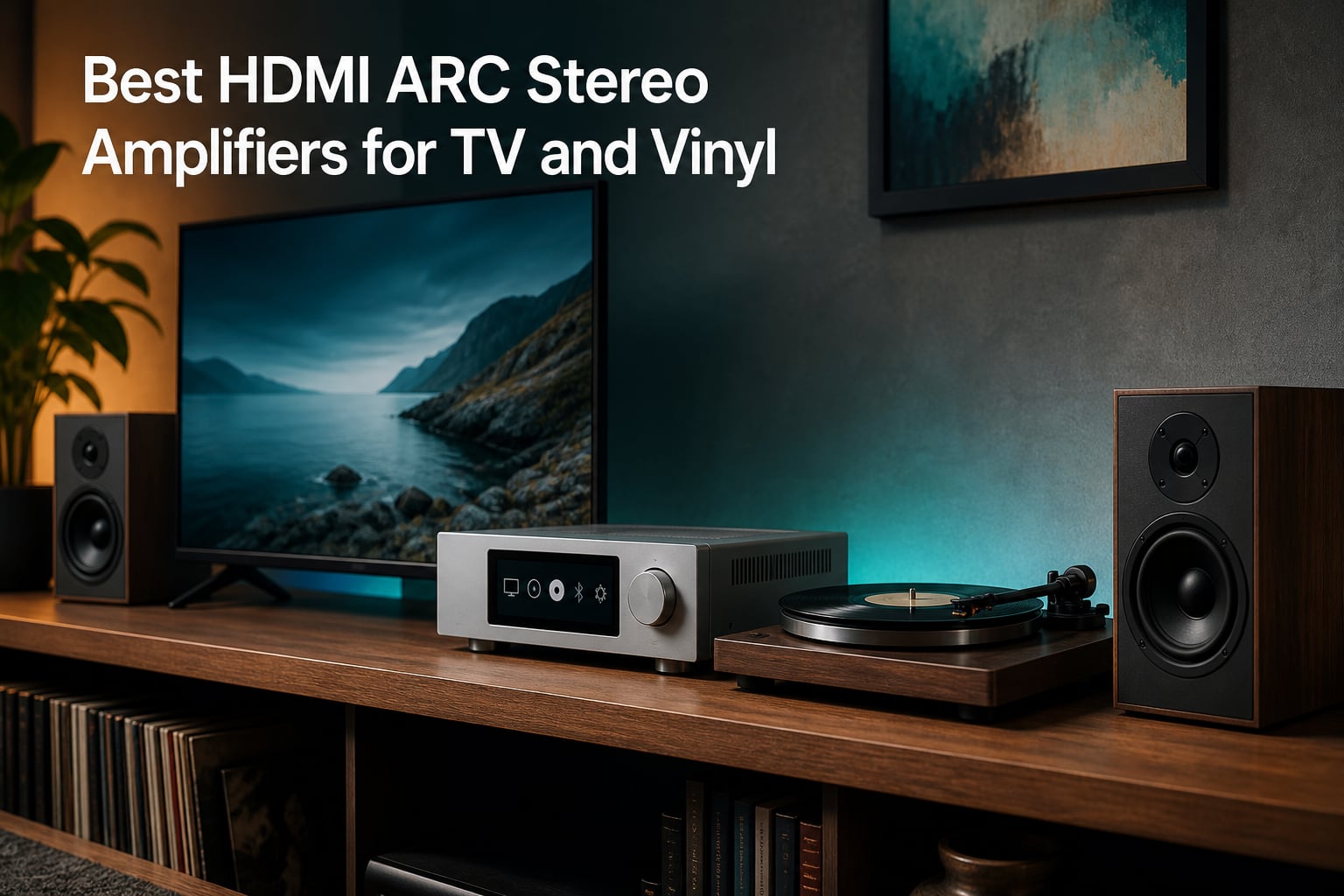 Best HDMI ARC Stereo Amplifiers for TV and Vinyl