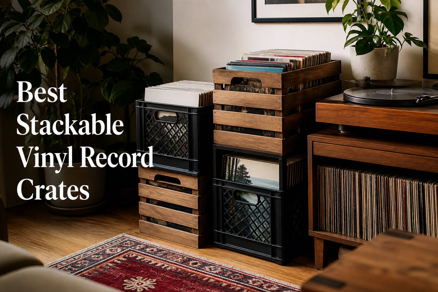 Best Stackable Vinyl Record Crates