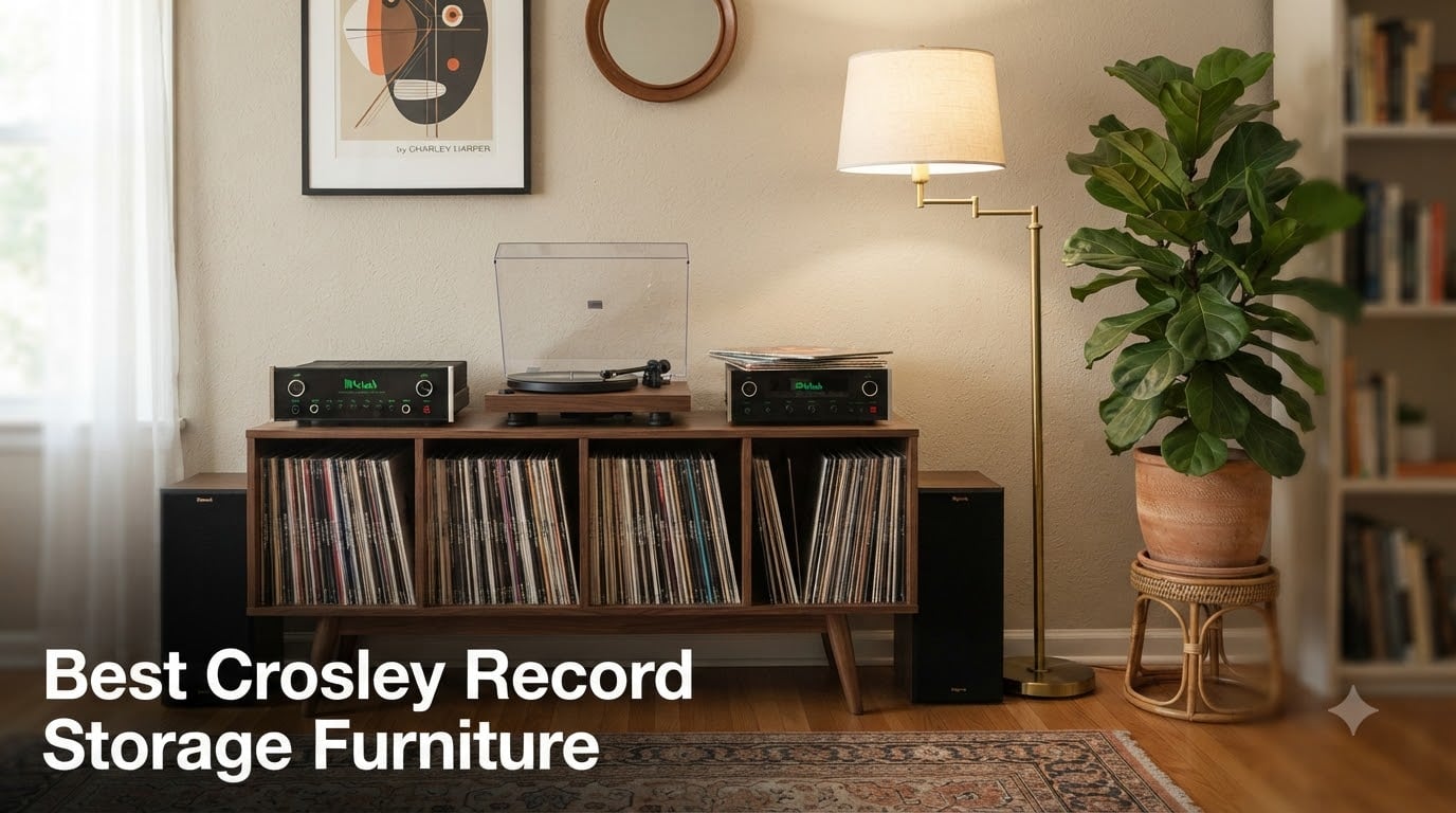 Best Crosley Record Storage Furniture