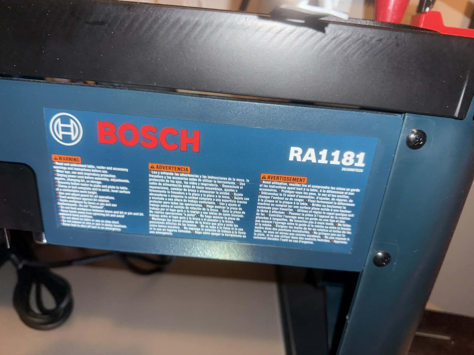 BOSCH Router 1617EVS 2.25 HP Electronic Fixed-Base Woodworking Router customer photo 1