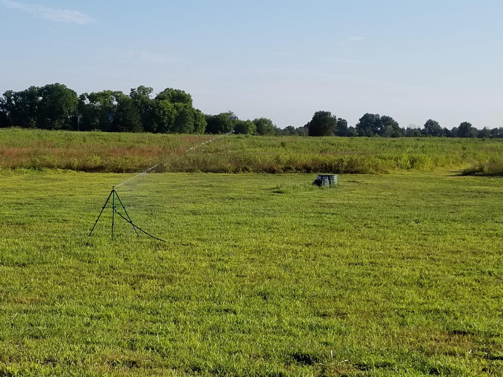 Orbit 1/2 Inch Brass Impact Sprinkler - Adjustable Metal Tripod - Long Range Lawn Watering System - 360 Degree Rotating Sprinkler - Heavy Duty Irrigation System - Adjustable 22-48 Inch Height - 58308 customer photo 2