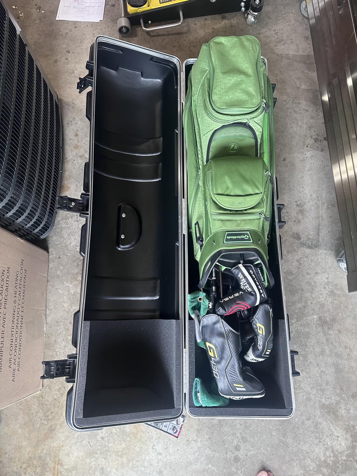 SKB Staff ATA Hard Shell Plastic Golf Travel Case for Cart Bags with 2 Wheels - Heavy-Duty Rolling Club and Driver Carrier for Airline Transport, Impact-Resistant with TSA Locking Latches customer photo 2