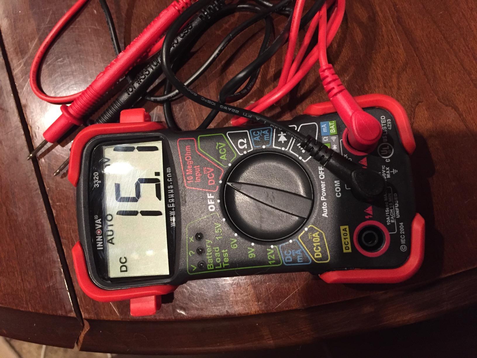 INNOVA 3320 Auto-Ranging Digital Multimeter, Red & Black customer photo 1