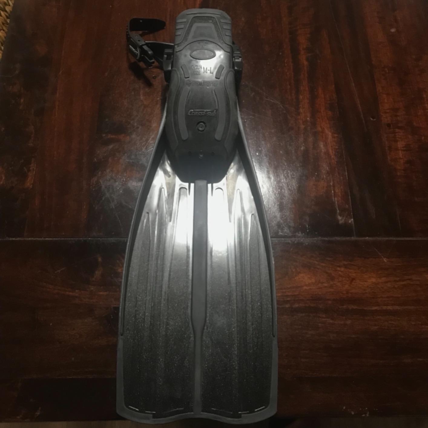 Cressi Lightweight Well-Balanced Open Heel Scuba Diving Fins - Pro Light: Made in Italy customer photo 2