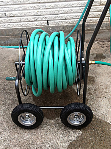 Yard Butler Hose Cart, Metal Hose Caddy, 2 Wheels, 200 Feet customer photo 1