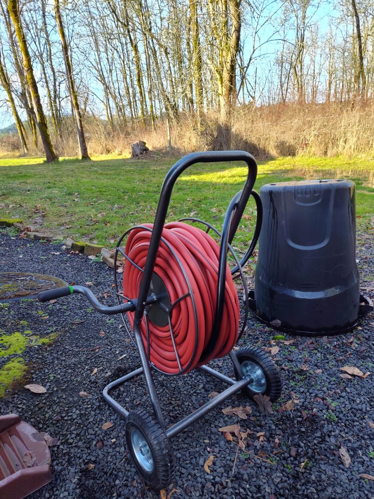 Yard Butler Hose Cart, Metal Hose Caddy, 2 Wheels, 200 Feet customer photo 2