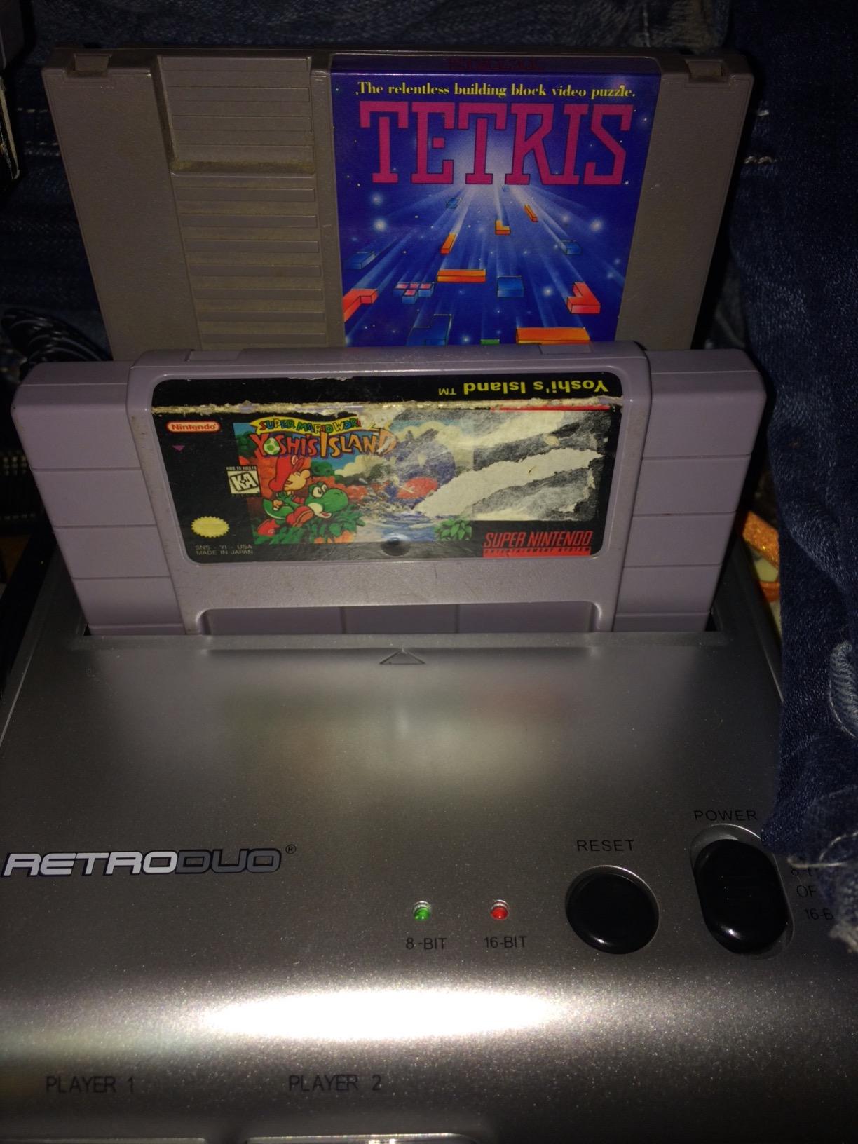 Retro-Bit Retro Duo 2 in 1 Console System - for Original NES/SNES - Black customer photo 1