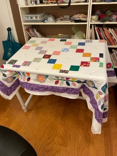 Dritz Quilter's Floor Frame, White customer photo 1