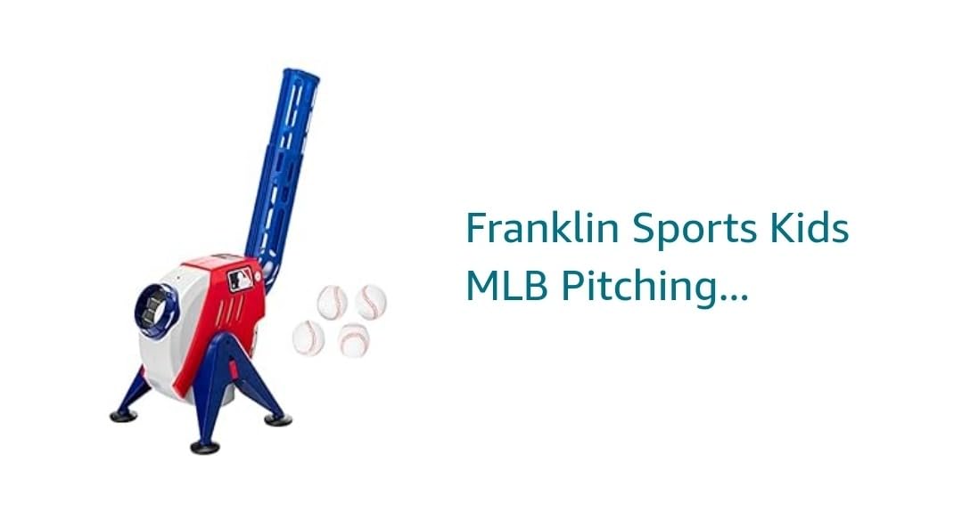 Franklin Sports MLB Power Pitcher Pitching Machine | Adjustable Speeds Up To 20 MPH, 3-Position Angle Adjustment, Includes Foam Practice Balls, Great For Batting Drills customer photo 1
