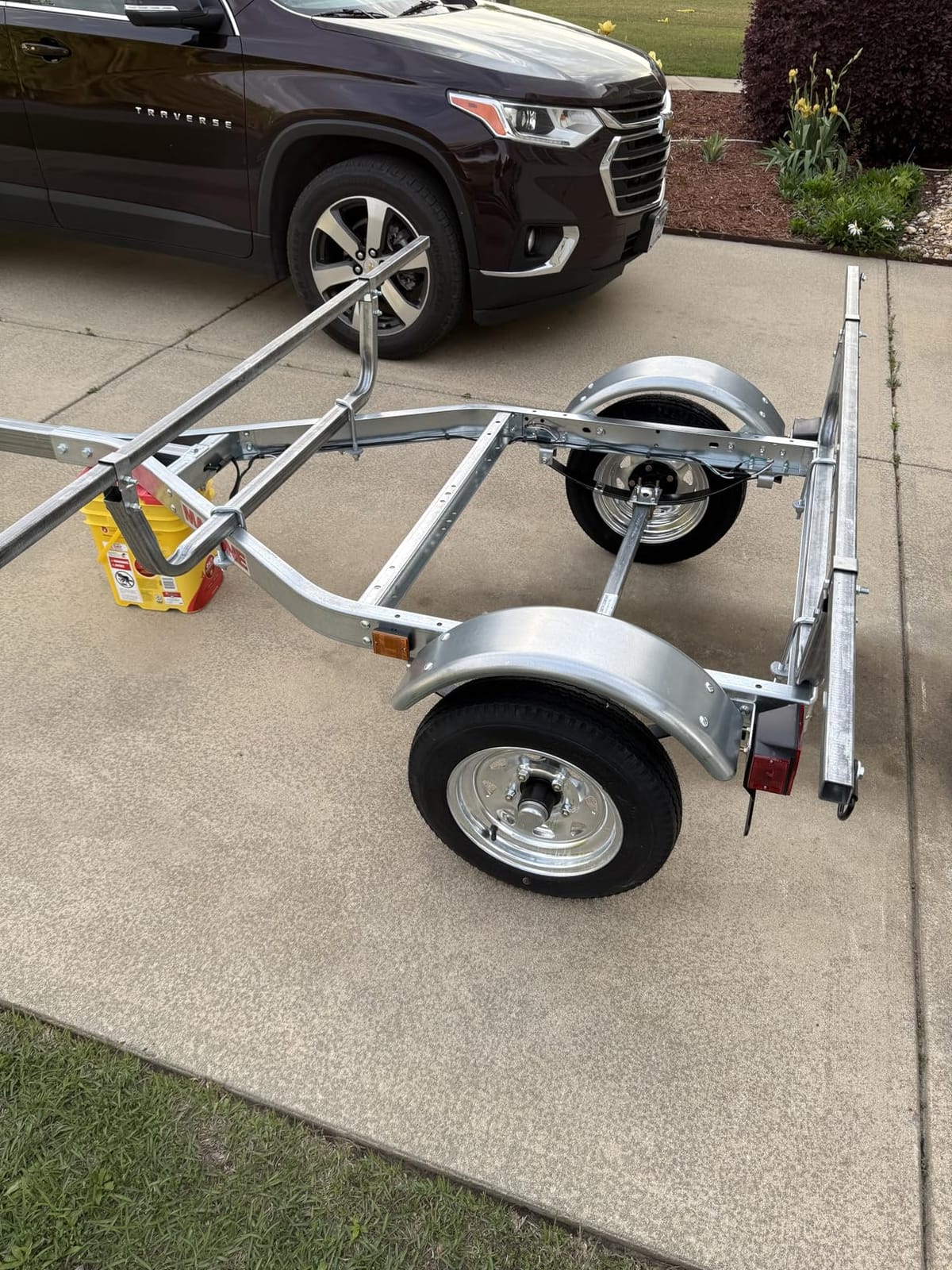 Malone MPG462G2 MicroSport 4 Kayak Trailer with 4 J-Rack Kayak Carriers & Spare Tire | 20' / 800 lbs Capacity | Fully Submersible | Marine Grade Galvanized Steel Construction | Spare Tire, 20' / 800 lbs Capacity, Fully Submersible, Marine Grade Galvanized Steel Construction customer photo 1