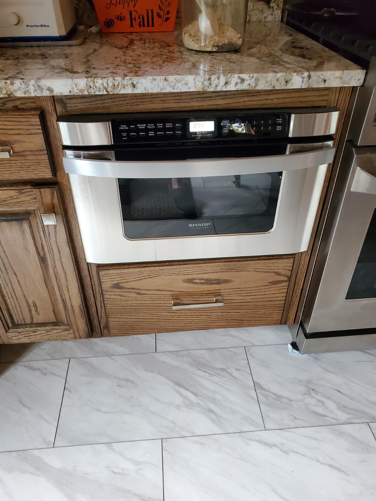 Sharp KB6524PSY 24 in. 1.2 cu. ft. Built-In Microwave Drawer Oven customer photo 1