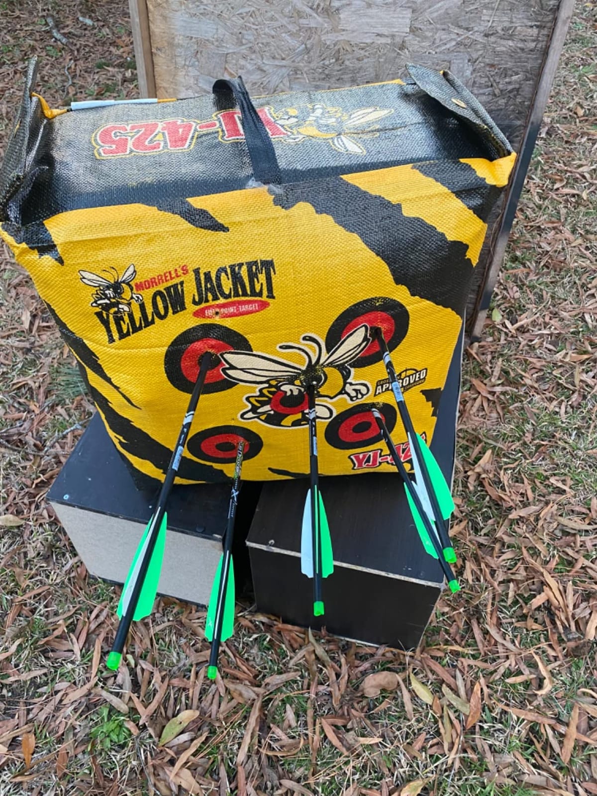 Morrell Yellow Jacket YJ-425 Outdoor Portable Archery Bag Target with 2 Shooting Sides, 10 Bullseyes, and Carry Handle, Yellow - Adult Field Point Backyard Practice Target customer photo 1