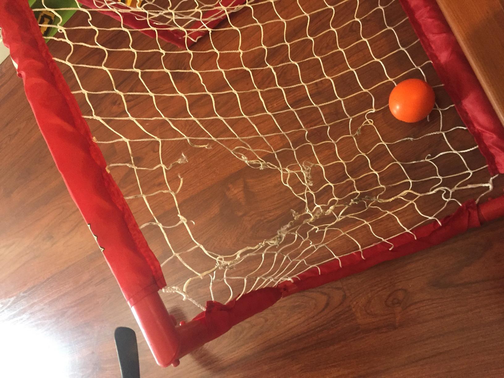 Franklin Sports - NHL Kids Folding Hockey Goals Set - (2) Street Hockey & Knee Hockey Goals - (2) Adjustable Youth Hockey Sticks, (2) Knee Hockey Sticks, (2) Mini Hockey Balls + (1) Street Hockey Ball customer photo 1