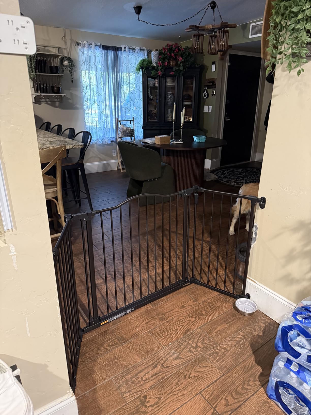 Toddleroo by North States - Deluxe Décor Safety Gate: Hardware Mounted Extra Wide Metal Baby Gate - Adjustable Child Gate - 38.3 to 72 Inches Wide - 30 Inches Tall - Matte Bronze customer photo 2