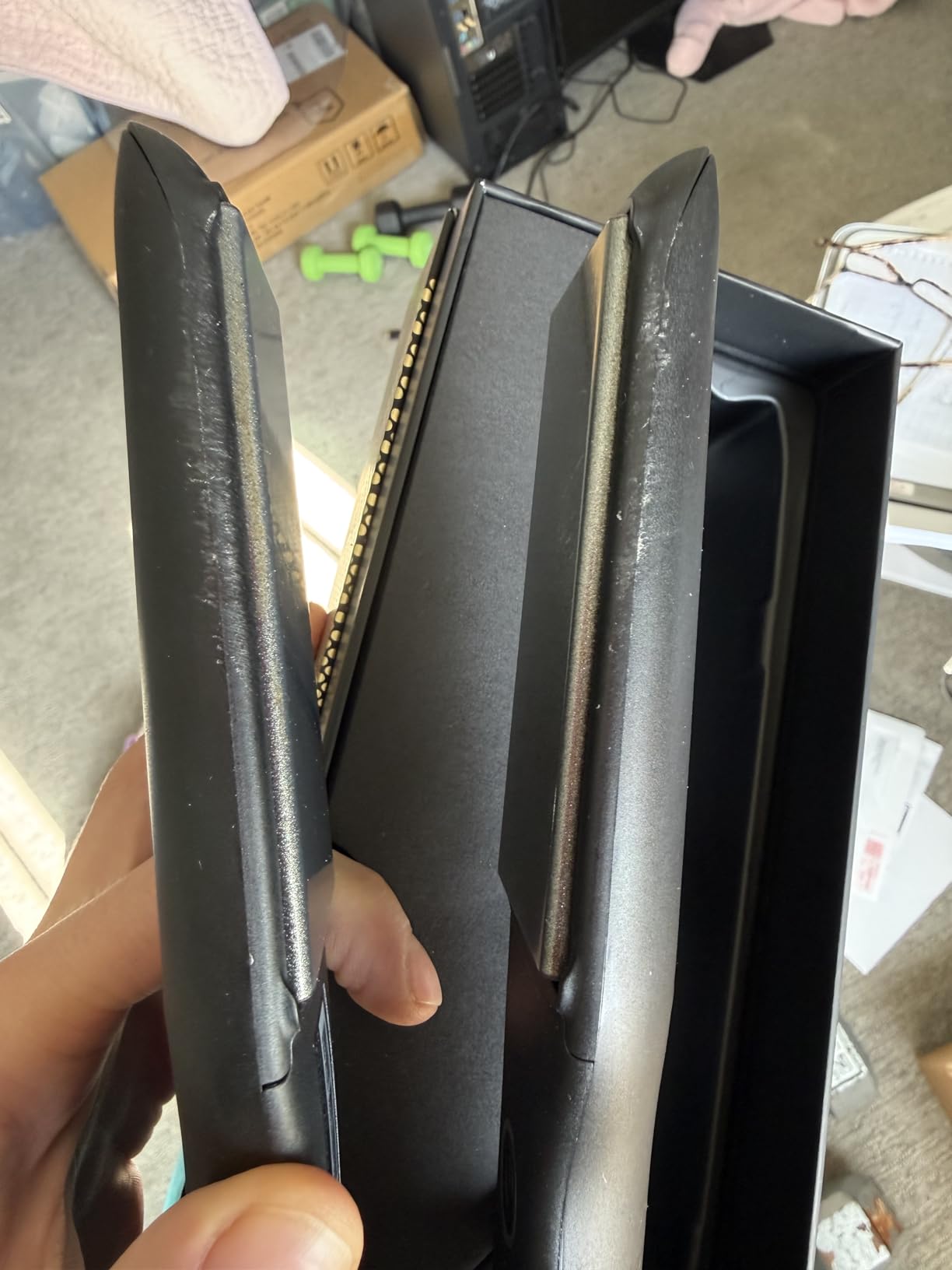 ghd Mini Hair Straightener, Ceramic Flat Iron, Professional Hair Styler, Black customer photo 2