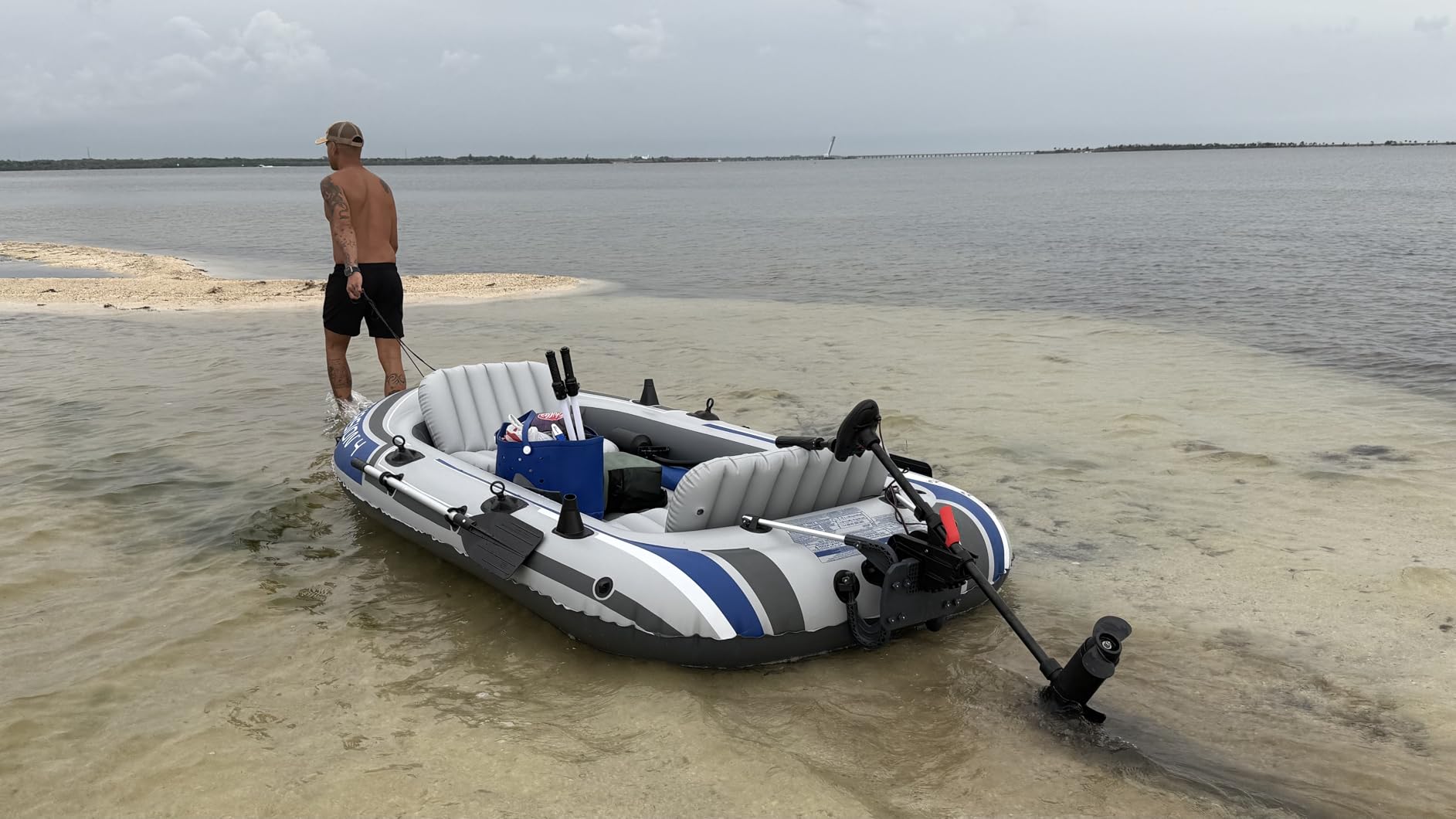 INTEX Transom Electric Trolling Motor for Inflatable Boat, 40lb Thrust customer photo 1